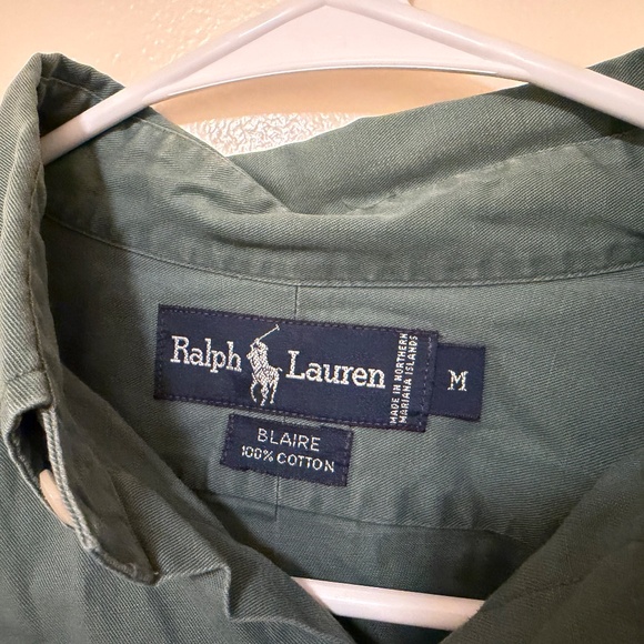 Polo Ralph Lauren Men’s Button Down Long Sleeve Casual Shirt, Green - Picture 5 of 5